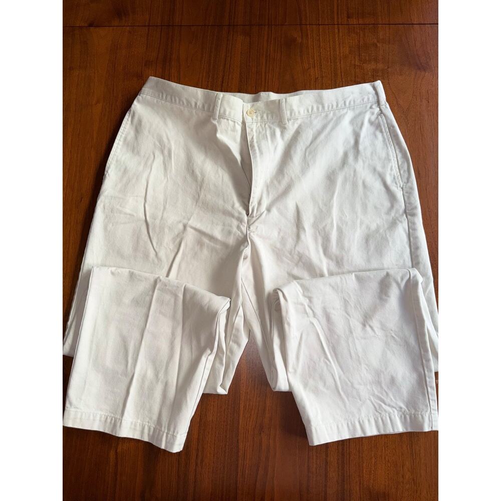 Lands' End Men's White Traditional Fit Chino Pants - Size 42 Regular